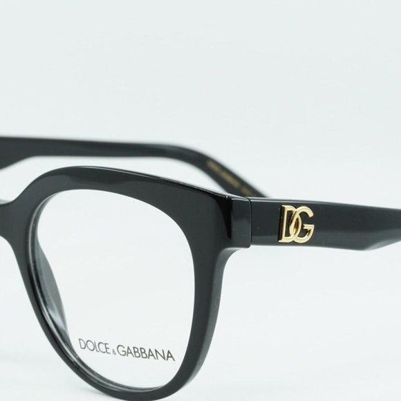 FINAL PRICE NEW DOLCE & GABBANA DG3353 501 BLACK 51MM EYEGLASSES - Picture 5 of 10